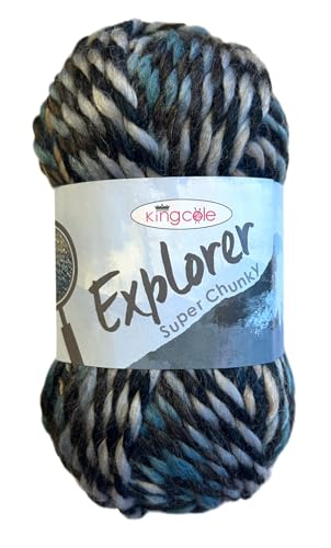 King Cole 1784300 Explorer Super Chunky Scott Garn – 80 m, 100 g von King Cole