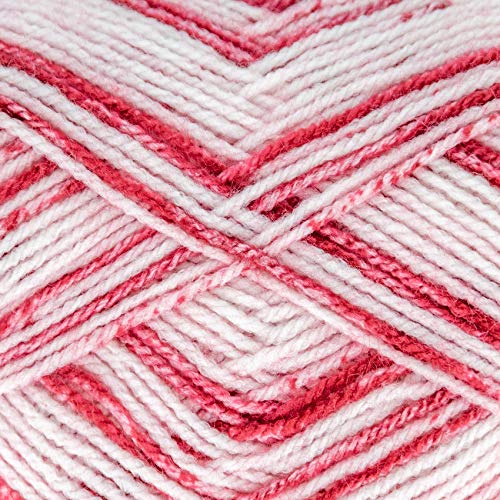 King Cole 1944509 Stripe DK Red Stripe Garn – 290 m, 100 g von King Cole