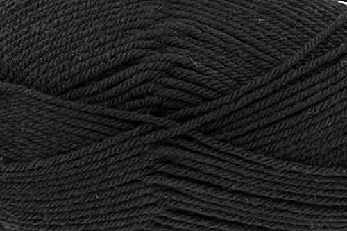 King Cole 1984636 Ultra weiches dickes schwarzes Garn, 145 m, 100 g von King Cole