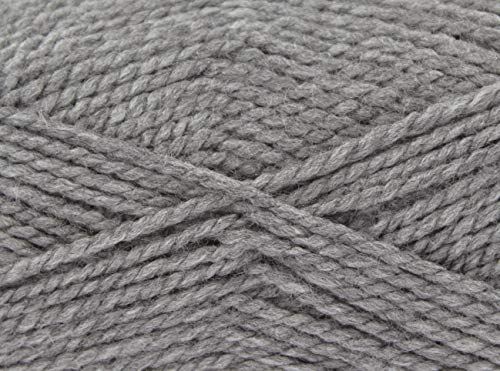 King Cole 77547 Big Value Chunky Grey Garn – 152 m, 100 g von King Cole