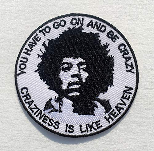 Aufnäher mit Jimi Hendrix-Zitaten zum Aufbügeln oder Aufnähen, coole Patches für Rucksäcke, Hüte, Jacken etc. von King Hobbs