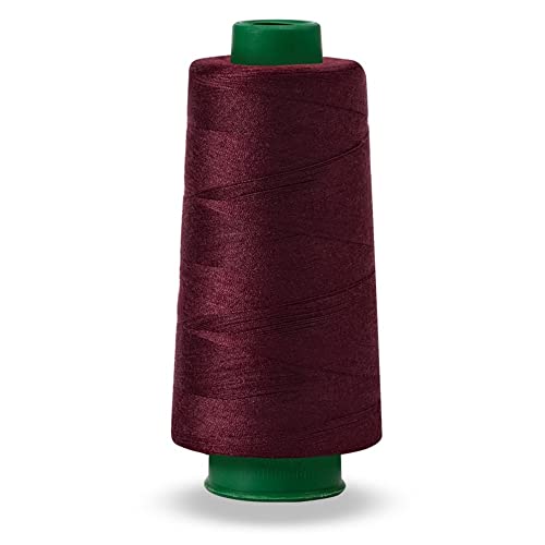 1 Kone Rolle Nähgarn Garn Overlockgarn 2700m 40S/2 100% Polyester - 10 weinrot von King of Trade