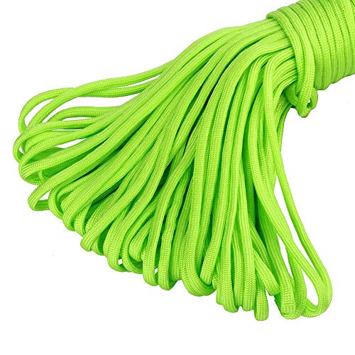 MicroCord Paracord Schnüre Nylonleine 2 mm stark, 15 m lang Farbe neon grün von King of Trade