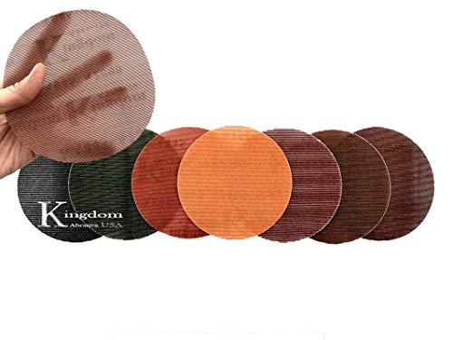 Kingdom Abrasive Pro-Net Schleifscheiben mit feiner Körnung, 150, 180 und 240, mit gratis Pad-Schutz, 150, 180 und 240, 150, 150 und 240, 15 cm, 20 Stück von Kingdom Abrasive