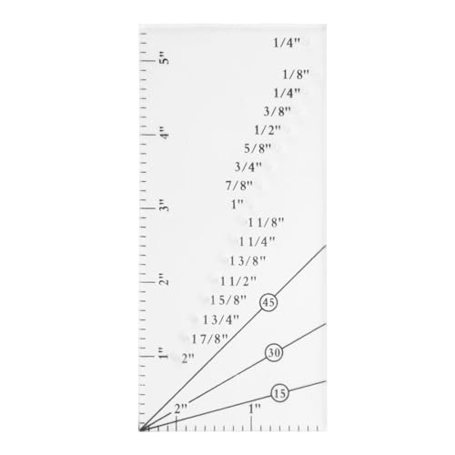 Kingke Nahtführungslineal, Set, Quilten, Nahtführung, Lineal, Nähnahtzug-Lineal, perforierte Nahtlehre für gerade Säume von Kingke