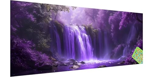 Diamond Painting Fallen, Diamond Painting Erwachsene, Groß Diamant Painting Bilder 180x60cm, Landschaft Diamond Painting Set für Erwachsene, Eckige Steine Mosaikherstellung Kit für Home Wand Deko, F-1 von Kinntn