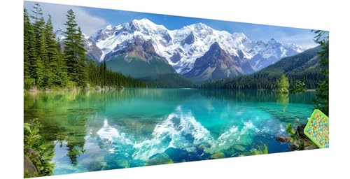 Diamond Painting See, Diamond Painting Erwachsene, Groß Diamant Painting Bilder 150x50cm, Landschaft Diamond Painting Set für Erwachsene Kinder, Eckige Steine Mosaikherstellung Kit für Home Deko Z-8 von Kinntn