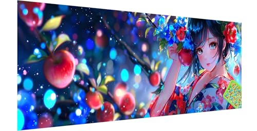 Karikatur Diamond Painting Groß 120x40cm, 5D Frau Diamant Painting Bilder Erwachsene Kinder, Diamond Painting Set für Erwachsene und Anfänger, DIY Mosaikherstellung Bastelset für Haus Wanddeko, C-6 von Kinntn