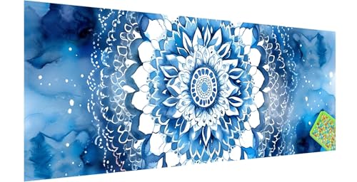 Mandala Diamond Painting Groß 300x100cm, 5D Blume Diamant Painting Bilder Erwachsene Kinder, Diamond Painting Set für Erwachsene und Anfänger, DIY Mosaikherstellung Bastelset für Haus Wanddeko, D-0 von Kinntn