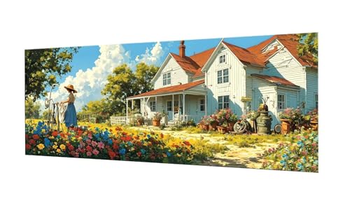 100x250cm Diamond Painting Ewachsene Groß, DIY 5D Diamant Painting Bauernhaus Bilder Art Bastelset Diamond Painting Kinder Anfänger Stickerei Set, for Home Wall Decor oder Madchen Geschenke F-378 von Kinooge