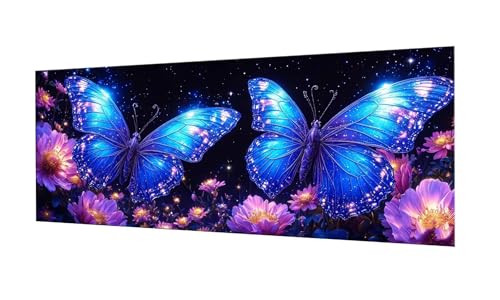 100x250cm Diamond Painting Ewachsene Groß, DIY 5D Diamant Painting Dreamy Butterfly Bilder Art Bastelset Diamond Painting Kinder Anfänger Stickerei Set, for Home Wall Decor, Madchen Geschenke F-344 von Kinooge