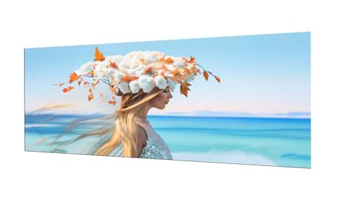 100x250cm Diamond Painting Ewachsene Groß, DIY 5D Diamant Painting Frau Bilder Art Bastelset Diamond Painting Kinder Anfänger Stickerei Set, for Home Wall Decor oder Madchen Geschenke F-391 von Kinooge