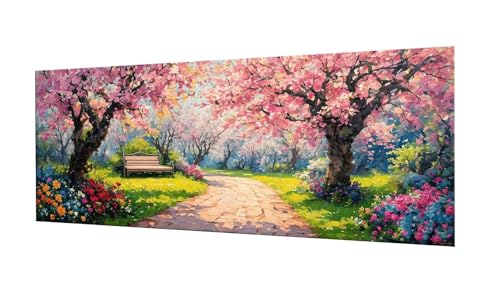 100x250cm Diamond Painting Ewachsene Groß, DIY 5D Diamant Painting Garten Landschaft Bilder Art Bastelset Diamond Painting Kinder Anfänger Stickerei Set, for Home Wall Decor, Madchen Geschenke F-249 von Kinooge