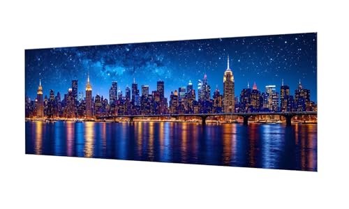 100x250cm Diamond Painting Ewachsene Groß, DIY 5D Diamant Painting New York Bilder Art Bastelset Diamond Painting Kinder Anfänger Stickerei Set, for Home Wall Decor oder Madchen Geschenke F-376 von Kinooge