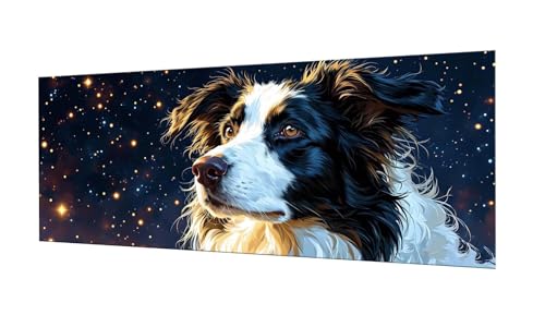 100x250cm Diamond Painting Ewachsene Groß, DIY 5D Diamant Painting Schäferhund Bilder Art Bastelset Diamond Painting Kinder Anfänger Stickerei Set, for Home Wall Decor oder Madchen Geschenke F-363 von Kinooge