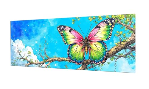 100x250cm Diamond Painting Ewachsene Groß, DIY 5D Diamant Painting Schmetterling Bilder Art Bastelset Diamond Painting Kinder Anfänger Stickerei Set, for Home Wall Decor oder Madchen Geschenke F-206 von Kinooge