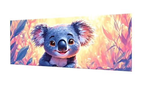 100x250cm Diamond Painting Ewachsene Groß, DIY 5D Diamant Painting Süßer Koala Bilder Art Bastelset Diamond Painting Kinder Anfänger Stickerei Set, for Home Wall Decor oder Madchen Geschenke F-279 von Kinooge