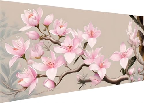 200x100cm Diamond Painting Ewachsene Groß, DIY 5D Diamant Painting Blume Magnolie Bilder Art Bastelset Diamond Painting Anfänger Stickerei Set, for Home Wall Decor oder Madchen Geschenke G-160 von Kinooge