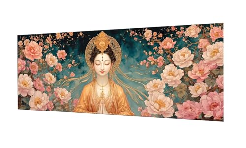 Blumen Frauen Diamond Painting Erwachsene Groß XXL 80x200cm, DIY 5D Diamant Painting Bilder kinder Malen Nach Zahlen Set, Diamond Art Full Diamant Malerei Kunst Basteln für Home Wand Dekor F-236 von Kinooge