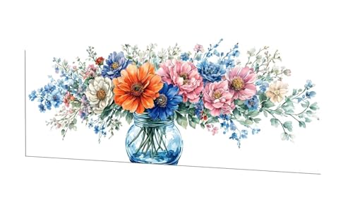 Blumen Vase Diamond Painting Erwachsene Groß XXL 80x200cm, DIY 5D Diamant Painting Bilder kinder Malen Nach Zahlen Set, Diamond Art Full Diamant Malerei Kunst Basteln für Home Wand Dekor F-210 von Kinooge