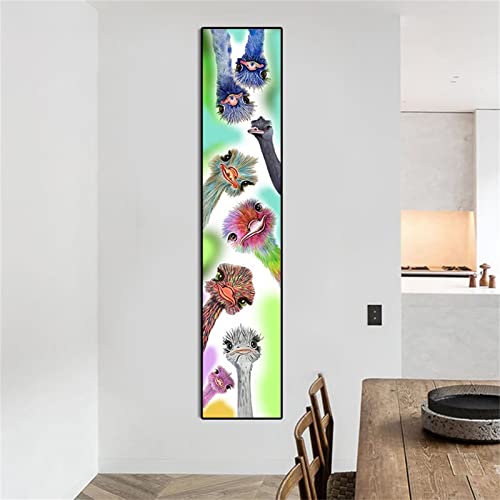 Diamond Painting, 5D DIY Cross Stickerei Malerei Farbenfroher Strauß Bilder Kits 30x60cm Runden Diamanten Erwachsene/Kinder Ideale Christmas Dekor Gift, Wohnzimmer/Büro/Wand Und Eingang Dekor R-1381 von Kinooge