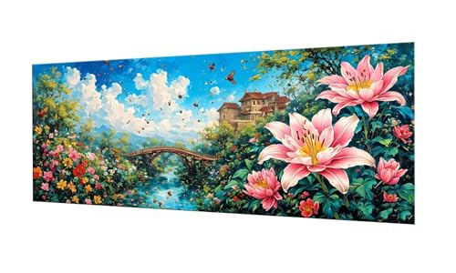 Landschaft Diamond Painting Erwachsene Groß XXL 80x200cm, DIY 5D Diamant Painting Bilder kinder Malen Nach Zahlen Set, Diamond Art Full Diamant Malerei Kunst Basteln für Home Wand Dekor F-127 von Kinooge