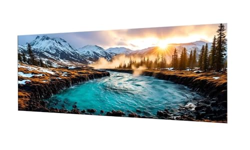 Nationalpark Diamond Painting Erwachsene Groß XXL 20x50cm, DIY 5D Diamant Painting Bilder kinder Malen Nach Zahlen Set, Diamond Art Full Diamant Malerei Kunst Basteln für Home Wand Dekor F-253 von Kinooge