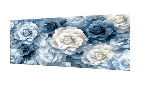 Rose Blume Diamond Painting Erwachsene Groß XXL 80x200cm, DIY 5D Diamant Painting Bilder kinder Malen Nach Zahlen Set, Diamond Art Full Diamant Malerei Kunst Basteln für Home Wand Dekor F-327 von Kinooge