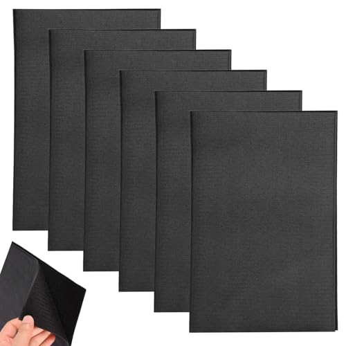 3 Paare Klettband zum Nähen 20x30cm Klettverschluss zum Nähen Schwarz Klettband Breit Klett zum Nähen Nylon Streifen Stoff Verriegelung Band Klettstreifen für Kleidung nähen DIY-Projekte 6er-set von Kinwodon