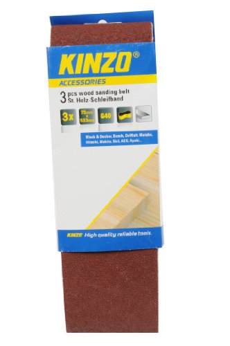 KINZO Wood Sanding Belt 3-teilig g40, 71749 von Kinzo