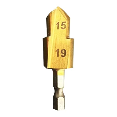 Kioriur Senkbohrer, Senkbohrer – Rohrreibahle, PVC-Fitting-Sparer, Sechskantschaft-Schnellwechsel-Bit für Holz und Metall von Kioriur