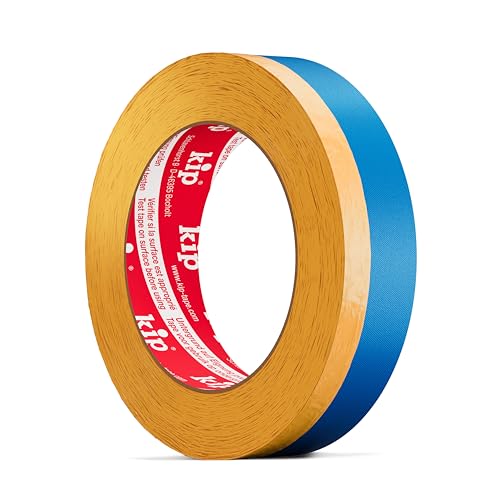 Kip 367 Multi-Tape – 2 in 1 Washi-Tec und Gewebeband zum Maskieren, Schützen und Verputzen 24 mm / 16 mm x 25 m | Abdeckband & Putzerband für Wandfarbe, Acryl, Spachtelmasse, Streichen und Lackieren von Kip GmbH