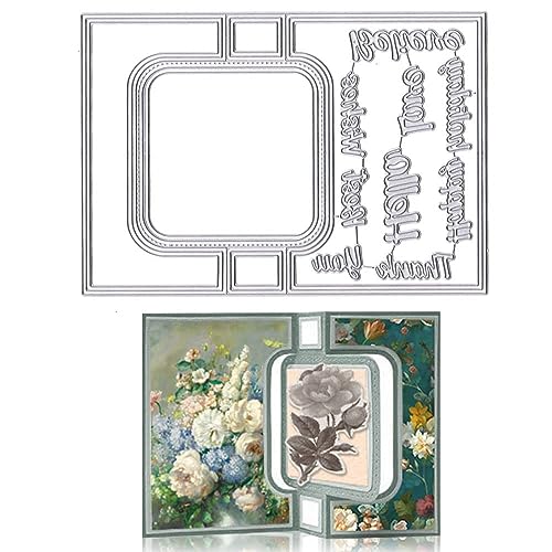 Kireida® 3D-Stanzformen in Kartenform für die Kartenherstellung, rechteckige Form, Prägeschablone, Schmetterlingsstanzen, Schablonenwerkzeug für DIY-Scrapbooking, Bildschirm von Kireida