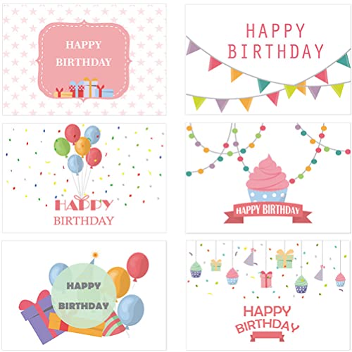 Kisangel Das Geschenk Geschenke 6 Stück Geburtstagsgrußkarten Segenskarten Kindergrußkarten Geburtstags-Klappkarten Mit Umschlägen Geschenk Party von Kisangel