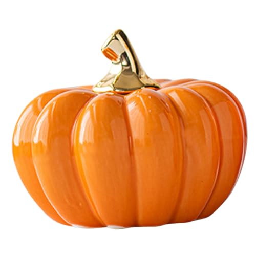 Kisangel Halloween Pumpkin halloweenkürbis dekorative Kürbisse Herbstkürbisfigur Halloween-Tischdekorationen Halloween-Kürbisse Halloween-Wohnkultur Szenenlayout Schreibtisch Statue Zubehör von Kisangel