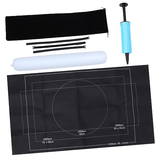 Kisangel Jigsaw Roll Matte für Puzzles Schwarz mit Fixierbändern und Aufblasbarem Tube rutschfeste Filzmatte Praktische Aufbewahrung für Puzzle Teile für Unterwegs Kisangel Jigsaw Roll Matte für Puzzles Schwarz mit Fixierbändern und Aufblasbarem Tube rutschfeste Filzmatte Praktische Aufbewahrung für Puzzle Teile für Unterwegs von Kisangel