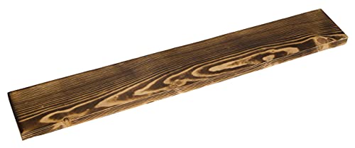 grosse geflammte Holzplanke Holzbohle 100 x 14,5 x 3cm Deko-Bastel-holz aus Nadelholz Schnittholz Holzbrett Kistenbrett (Geflammt, 6er) von Kistenkolli Altes Land
