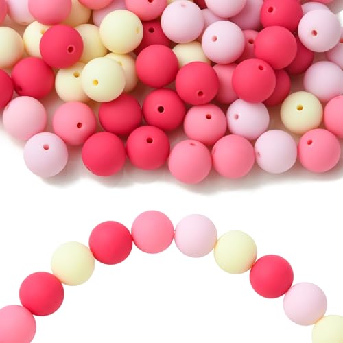 KitBeads 232 Stück zufällige 16 mm große, große, runde Acrylperlen für Armbänder, Schmuckherstellung, Stifte, Schlüsselanhänger, Großpackung von KitBeads