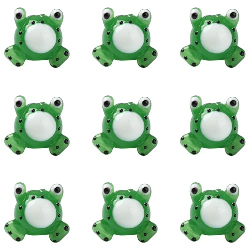 KitBeads Lampwork-Frosch-Perlen, handgefertigt, 3D-Glas, Grün, Tierperlen zum Basteln, Halsketten, Ohrringe, Armbänder, Schmuckherstellung, 10 Stück KitBeads Lampwork-Frosch-Perlen, handgefertigt, 3D-Glas, Grün, Tierperlen zum Basteln, Halsketten, Ohrringe, Armbänder, Schmuckherstellung, 10 Stück von KitBeads