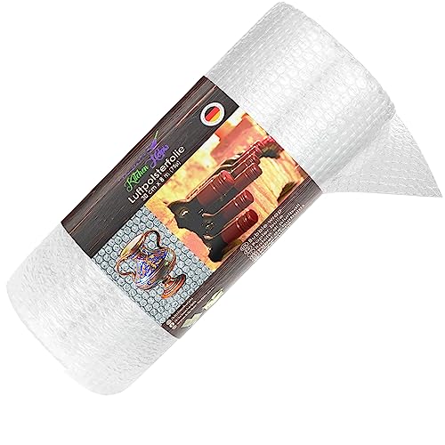 Kitchen Helpis® STRAPAZIERFÄHIGE (75µ/3lagig) Luftpolsterfolie 8mx30cm, Verpackungsfolie, unsere Luftpolster Folie schützt besonders zerbrechliche Dinge, perfekt für Flaschen/teure Dinge geeignet von Kitchen Helpis