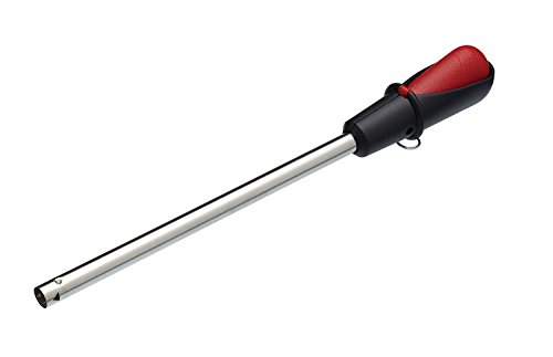 KitchenCraft Piezo Elektrisches Gasfeuerzeug, Knopfdruck Feuerzeug für alle Gasgeräte und Dauergebrauch, 22,5cm, 1 Stück, Silber von KitchenCraft