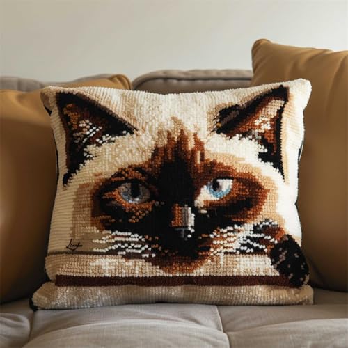 Diy Knüpfstern Fantasie-Katzentier Diy-Knüpfhäkel-Set Für Teppiche Und Kissen Auf Leinwand Für Anfänger 17x17In Diy Knüpfstern Fantasie-Katzentier Diy-Knüpfhäkel-Set Für Teppiche Und Kissen Auf Leinwand Für Anfänger 17x17In von Kitquiver