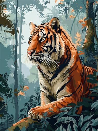 Teppich Knüpfen Set Zum Selber Machen Knüpft Kissen Tiger Knüpfset für Erwachsene 52X38cm DIY Knüpfsets mit Werkzeug Knüpfhaken-Teppich Teppichherstellungs Handarbeit für Heimdekoration Teppich Knüpfen Set Zum Selber Machen Knüpft Kissen Tiger Knüpfset für Erwachsene 52X38cm DIY Knüpfsets mit Werkzeug Knüpfhaken-Teppich Teppichherstellungs Handarbeit für Heimdekoration von Kitquiver