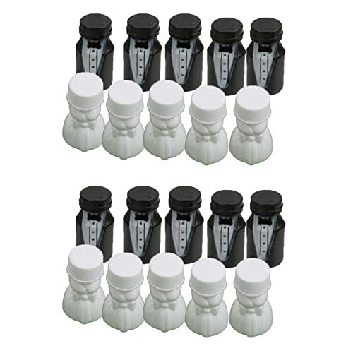 Kiudduy Hochzeit Braut und Braeutigam Blase Flasche 2 Saetze (48Pcs) von Kiudduy