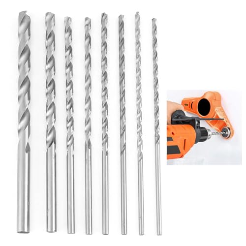 8PC Bohren auf Edelstahl,Bohrer Set für Rotary Tool,Präzisions Bohrersatz,Frässtifte für Heimwerker,Cobalt Bohrer Kobalt Metall,Schlangenbohrer für Bohrmaschine,Kiuiom von Kiuiom