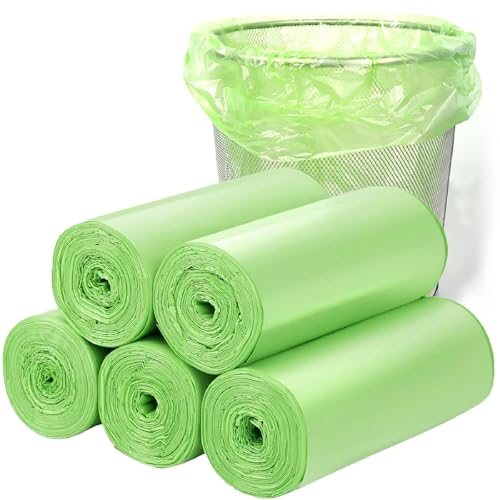 Recycelbar Abfallbeutel, Abbaubarer Müllsack, Biomüllbeutel, 100PCS 50x60cm Abbaubarer Müllsack Reißfeste Bio Beutel Lebensmittel Abfallbeutel Biologisch Müllbeutel für Küche Büro Wohnzimmer von Kiuiom