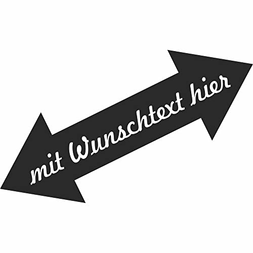 Klebeetiketten - Aufkleber - Design Doppelpfeil - mit Wunschtext - Bild - Logo - personalisiert - Namensaufkleber - benutzerdefiniert für Firmenlogos - Schule - Kinder - KITA von Kiwistar