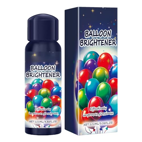 Kixolazr Ballonglanz, Ballonglanzspray - Ballon-Aufheller-Spray,100 ml Hi-Shine-Ballonspray, sofortiger Glanz, lebendiges Finish, langlebig, für eine schönere Feier von Kixolazr