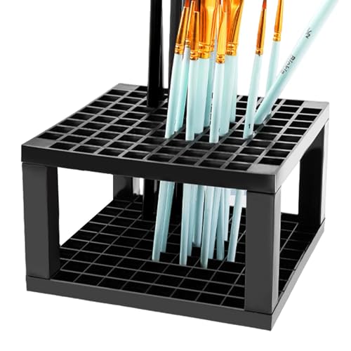 Kixolazr Künstlerpinselhalter – Make-up-Pinsel-Organizer | 96-Loch-Bleistiftpinselhalter, Stifthalter, Schreibtischständer, Organizer für Bleistifte, Pinsel, Marker von Kixolazr