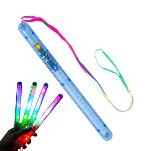 Kixolazr LED-Leuchtstäbe,LED-Leuchtstäbe,LED Glow Leuchtstab | Handliches mehrfarbiges blinkendes LED-Licht für Par , Silvester, Ostern, Weihnachten von Kixolazr